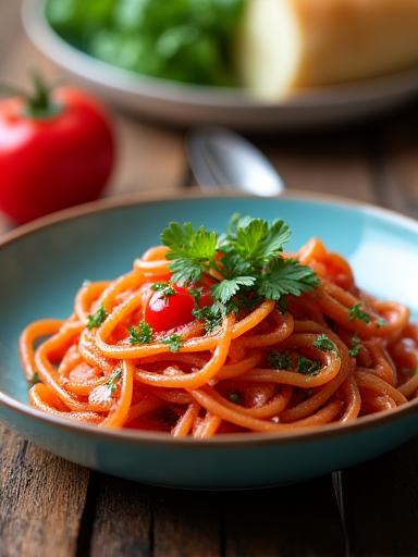Vibrant and delicious food photography for a restaurant menu.